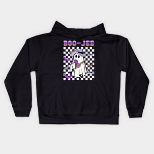 Spooky Season Cute Ghost Halloween Costume Boujee Boo-Jee Kids Hoodie